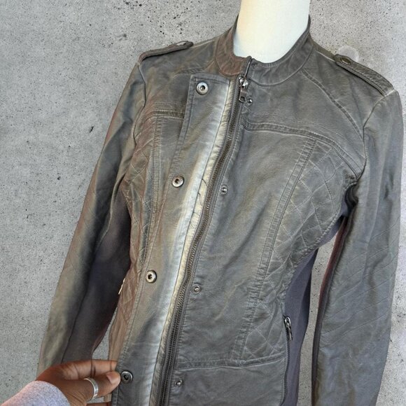 2000s fitted leather jacket - Picture 7 of 8
